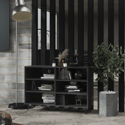 Sideboard Hochglanz-Grau 103,5x35x70 cm Holzwerkstoff