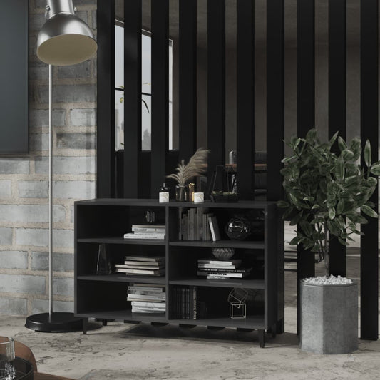 Sideboard Hochglanz-Grau 103,5x35x70 cm Holzwerkstoff