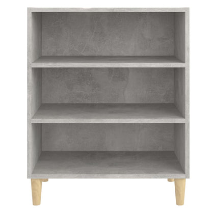 Skænk Beton Grå 57x35x70 cm Træ Materiale