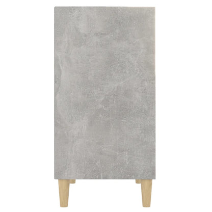 Skænk Beton Grå 57x35x70 cm Træ Materiale