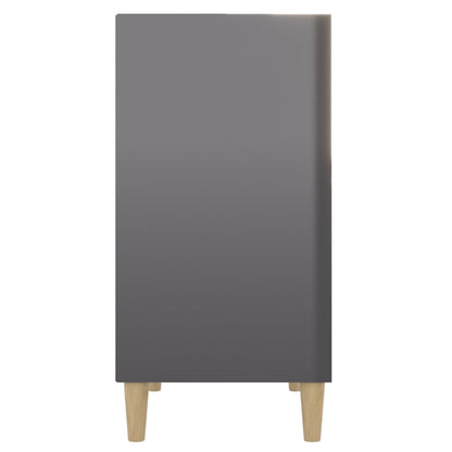 Sideboard Hochglanz-Grau 57x35x70 cm Holzwerkstoff