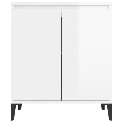 Sideboard Hochglanz-Weiß 60x35x70 cm Holzwerkstoff