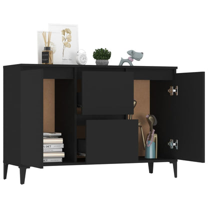 Sideboard Schwarz 102x35x70 cm Holzwerkstoff