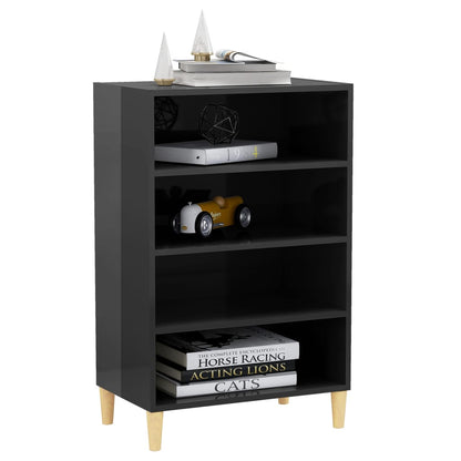 Sideboard Hochglanz-Grau 57x35x90 cm Holzwerkstoff