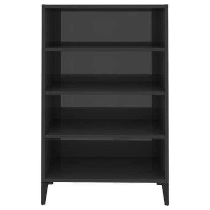Sideboard Hochglanz-Grau 57x35x90 cm Holzwerkstoff