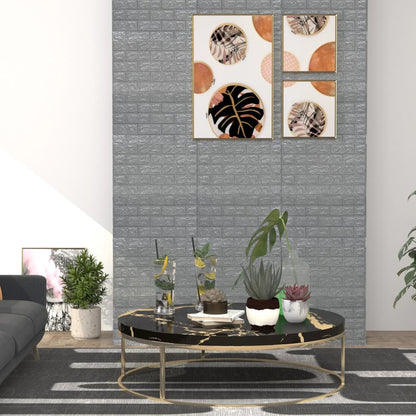 3D Tapete Ziegelstein Selbstklebend 20 Stk. Anthrazit