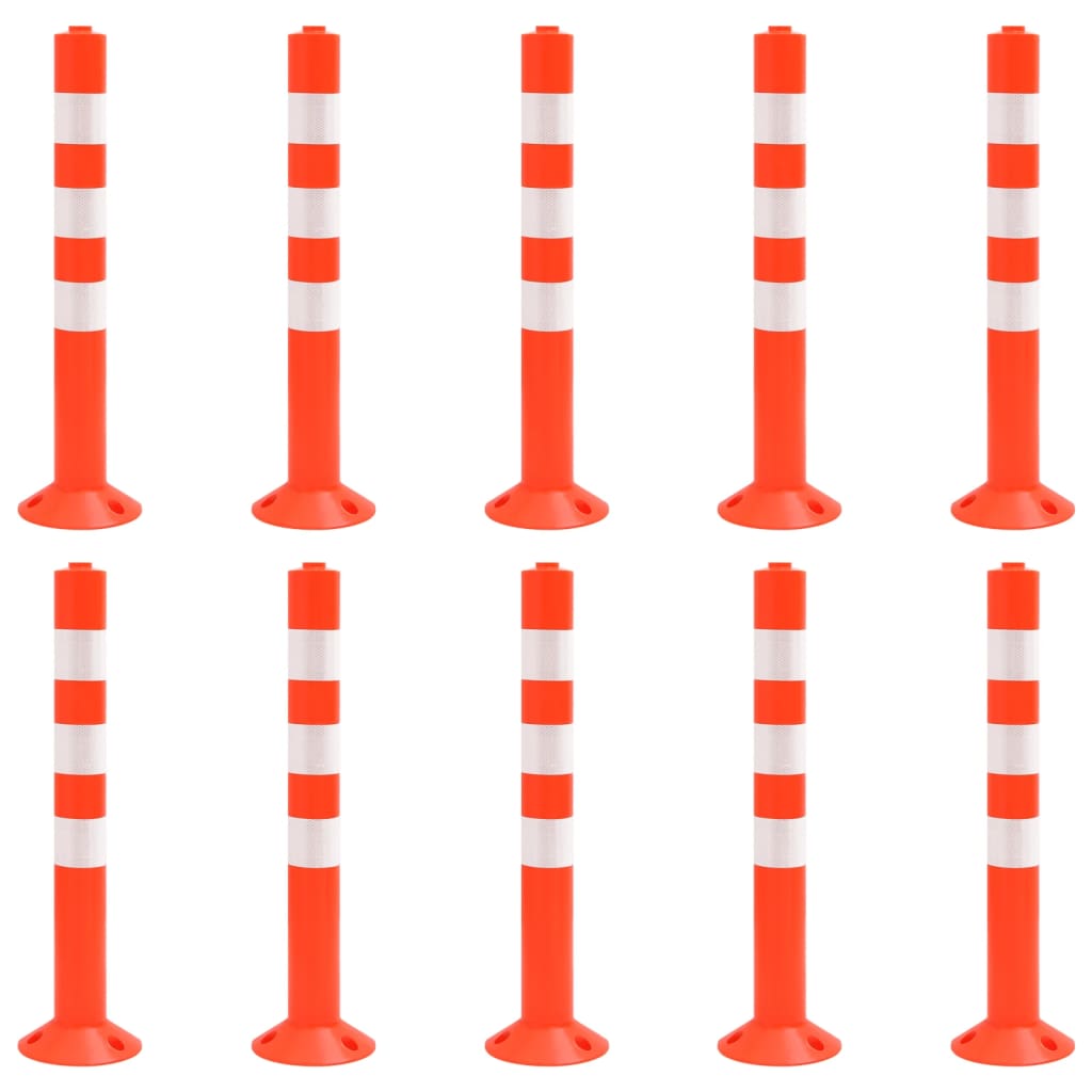Absperrpfosten 10 Stk. 75 cm PE