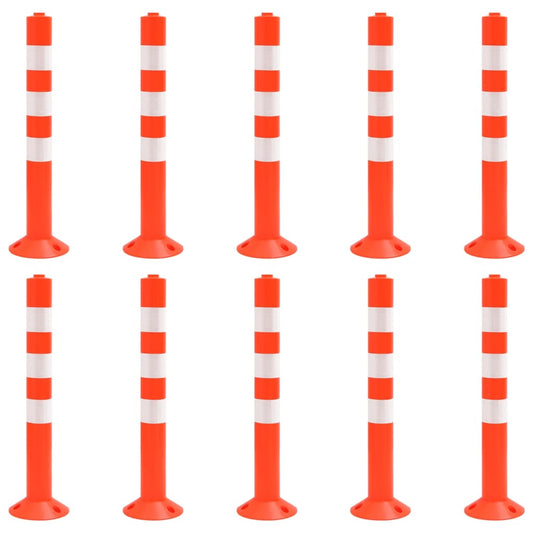 Absperrpfosten 10 Stk. 75 cm PE