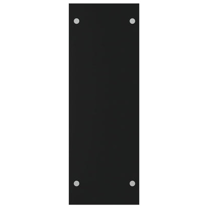 Brennholzregal Schwarz 80x35x100 cm Hartglas