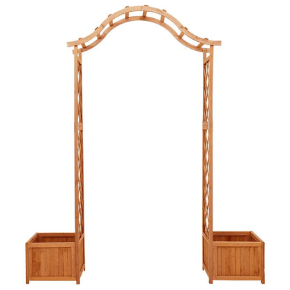 Garten-Pergola mit Blumenkasten Massivholz Tanne