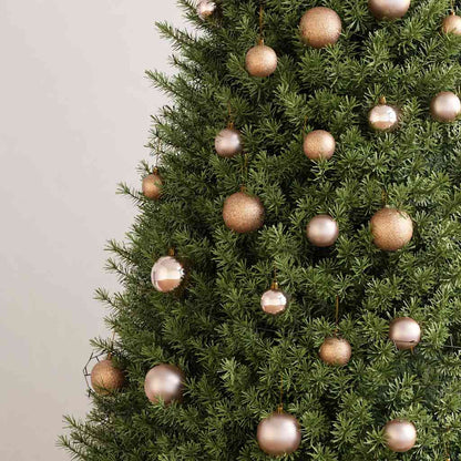 61-tlg. Weihnachtskugeln mit Weihnachtsbaumspitze 150 LEDs