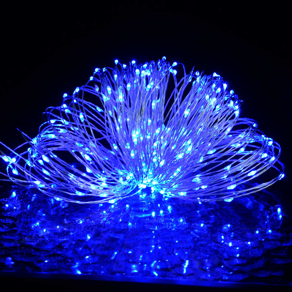 LED-Lichterkette mit 300 LEDs Blau 30 m