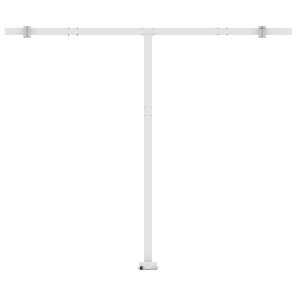 Markise Manuell Einziehbar mit LED 300x250 cm Anthrazit