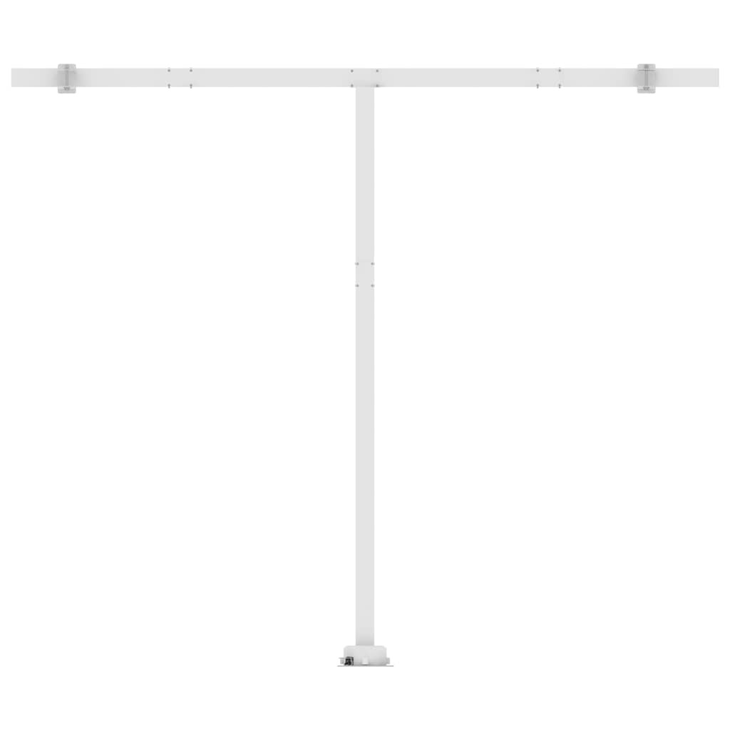 Markise Manuell Einziehbar mit LED 400x300 cm Creme