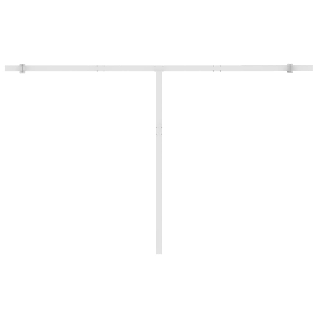 Standmarkise Manuell Einziehbar 450x300 cm Blau/Weiß
