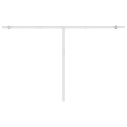 Standmarkise Manuell Einziehbar 450x300 cm Blau/Weiß