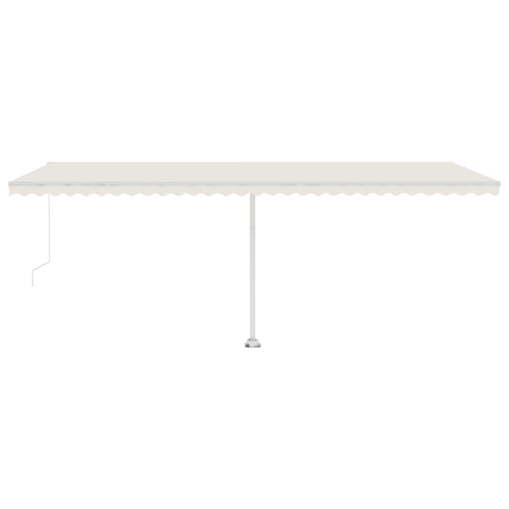 Standmarkise Manuell Einziehbar 600x300 cm Creme