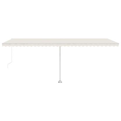 Standmarkise Manuell Einziehbar 600x300 cm Creme