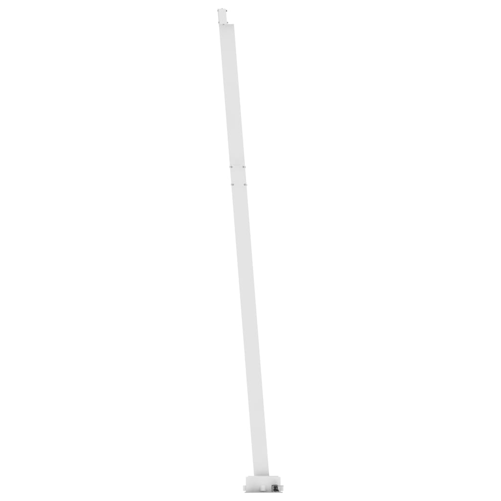 Markise Manuell Einziehbar mit LED 400x350 cm Gelb Weiß