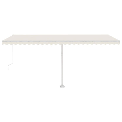 Standmarkise Manuell Einziehbar 500x350 cm Creme