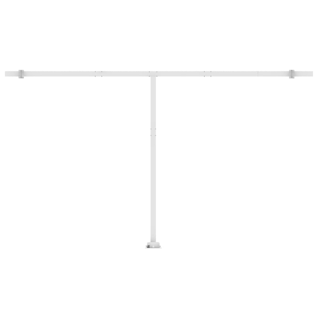 Standmarkise Manuell Einziehbar 500x350 cm Gelb/Weiß