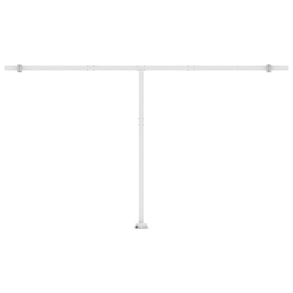Standmarkise Manuell Einziehbar 500x350 cm Gelb/Weiß