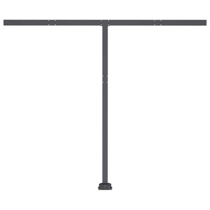Markise Manuell Einziehbar mit LED 300x250 cm Gelb und Weiß