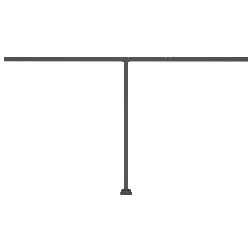 Standmarkise Manuell Einziehbar 400x300 cm Blau/Weiß