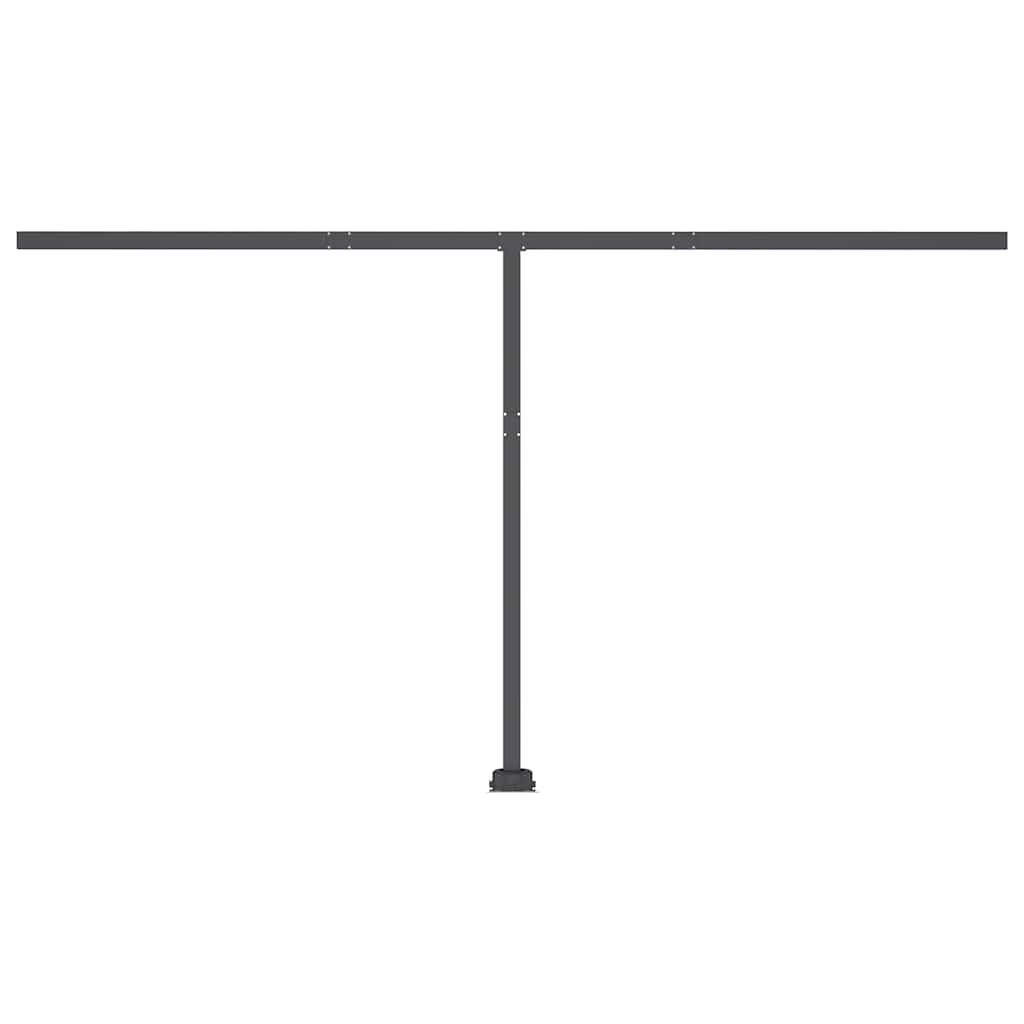 Standmarkise Einziehbar Handbetrieben 400x300 cm Gelb/Weiß