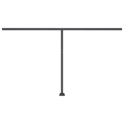 Markise Manuell Einziehbar mit LED 450x300 cm Orange und Braun