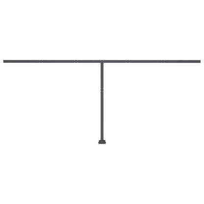 Standmarkise Manuell Einziehbar 500x350 cm Blau/Weiß