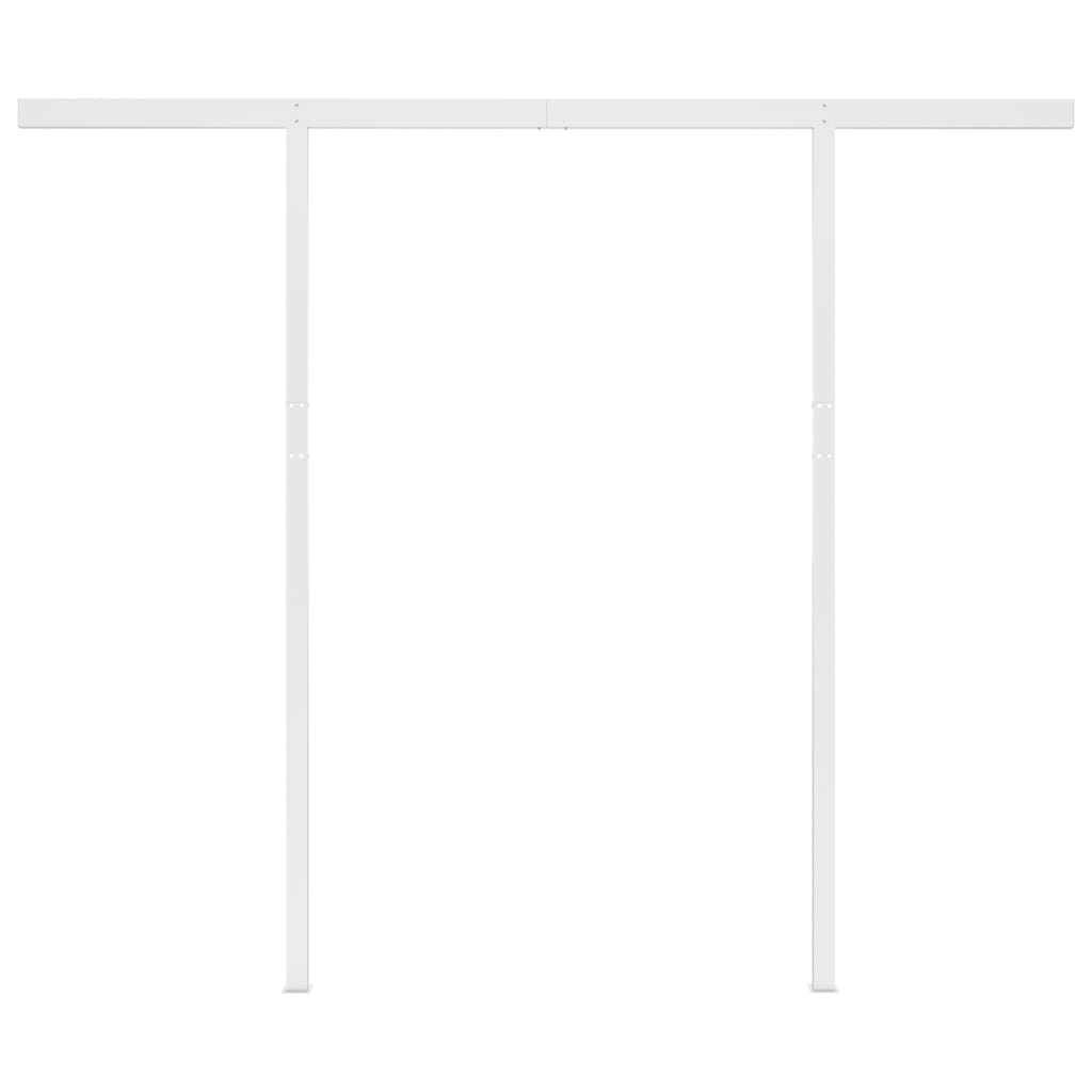 Markise Manuell Einziehbar mit LED 3x2,5 m Anthrazit