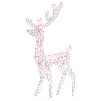LED-Rentier Acryl Weihnachtsdekoration 140 LEDs 120 cm Warmweiß