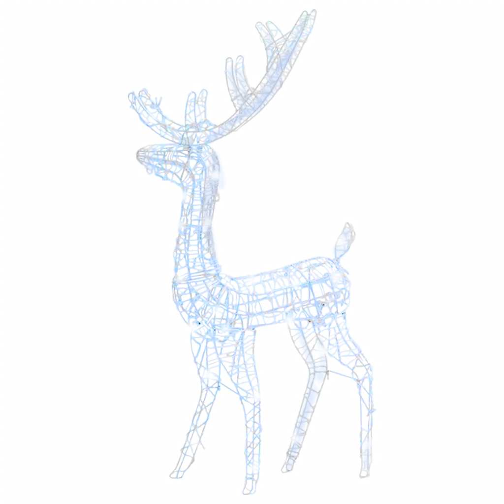 LED-Rentier Acryl Weihnachtsdeko 140 LEDs 120 cm Kaltweiß