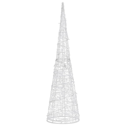 LED-Kegel Acryl Weihnachtsdeko Pyramide Blau 120 cm