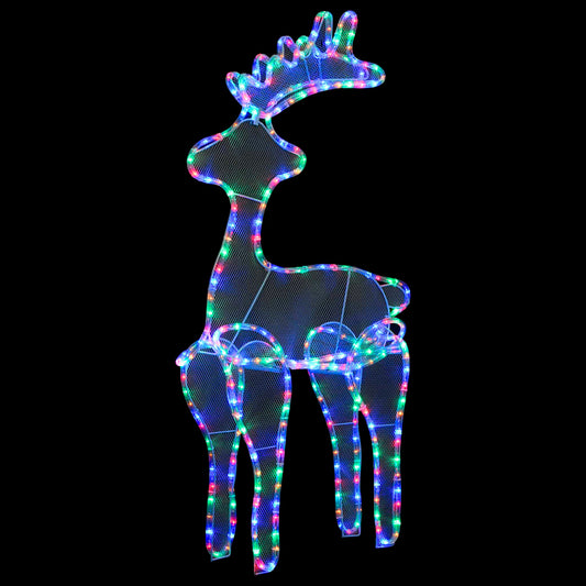 Rentier Weihnachtsdekoration mit Mesh 306 LEDs 60x24x89 cm