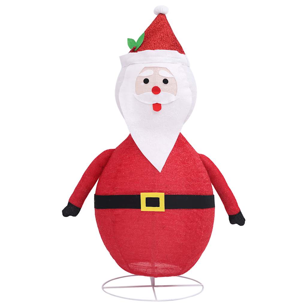 Julepynt julemand LED luksus stof 120 cm