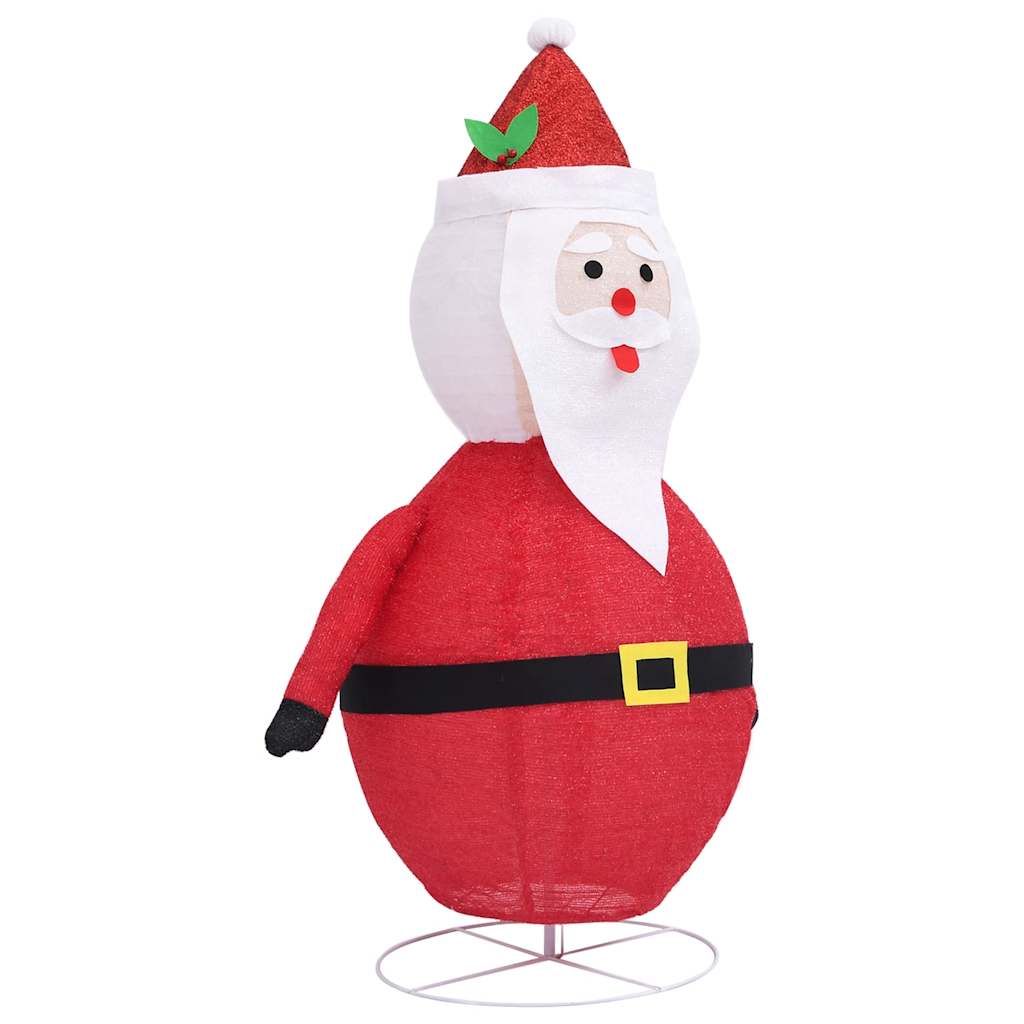 Julepynt julemand LED luksus stof 120 cm
