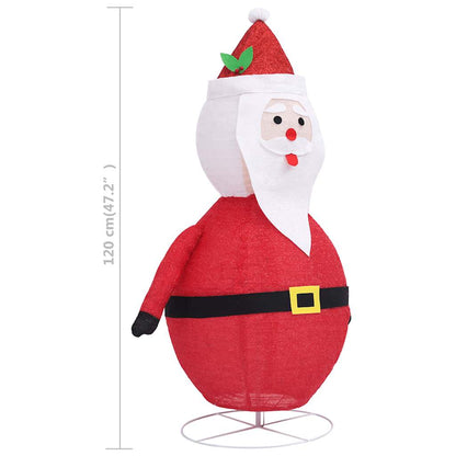 Julepynt julemand LED luksus stof 120 cm