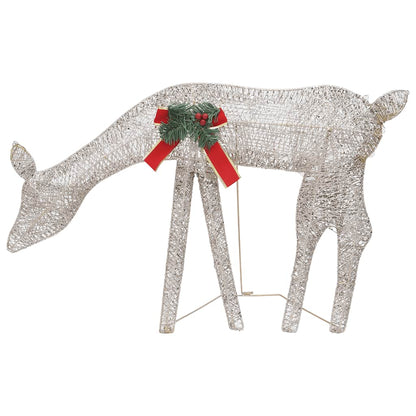 Weihnachtsdeko LED Rentiere 270x7x90 cm Golden Warmweiß