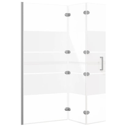 Faltbare Duschkabine ESG 120x140 cm Weiß