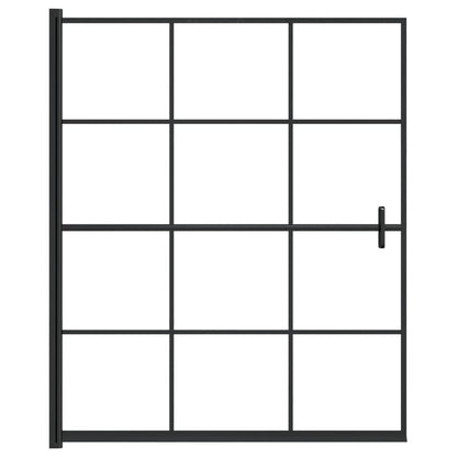 Duschkabine ESG 116x140 cm Schwarz