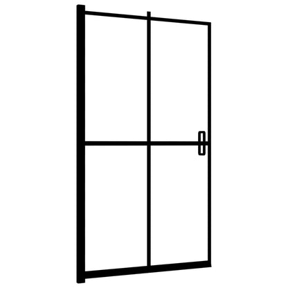 Faltbare Duschkabine ESG Schwarz 80x140 cm