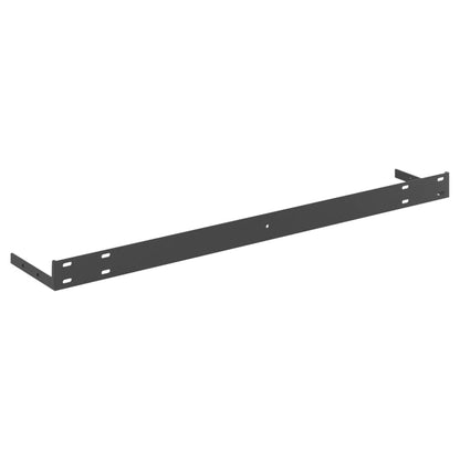 Schweberegale 4 Stk. Betongrau 80x23,5x3,8 cm MDF