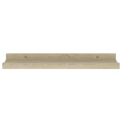 Wandregale 2 Stk. Sonoma-Eiche 40x9x3 cm