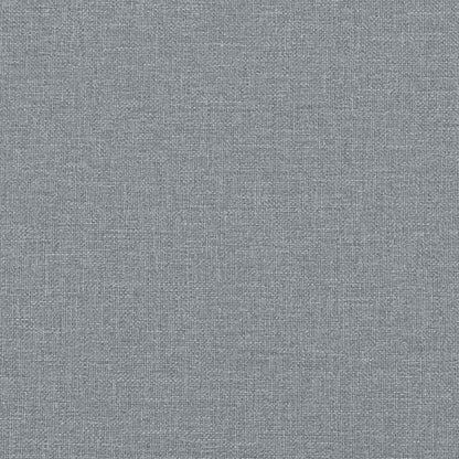 Schaukelsessel mit Hocker Hellgrau Stoff