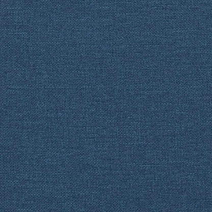 Schaukelsessel mit Hocker Blau Stoff