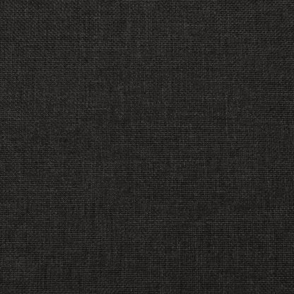 Hocker mit Holzbeinen Schwarz Stoff