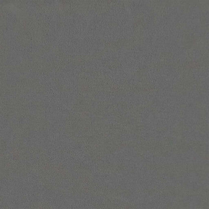 Hocker mit Holzbeinen Dunkelgrau Samt