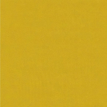 Hocker mit Holzbeinen Gelb Samt